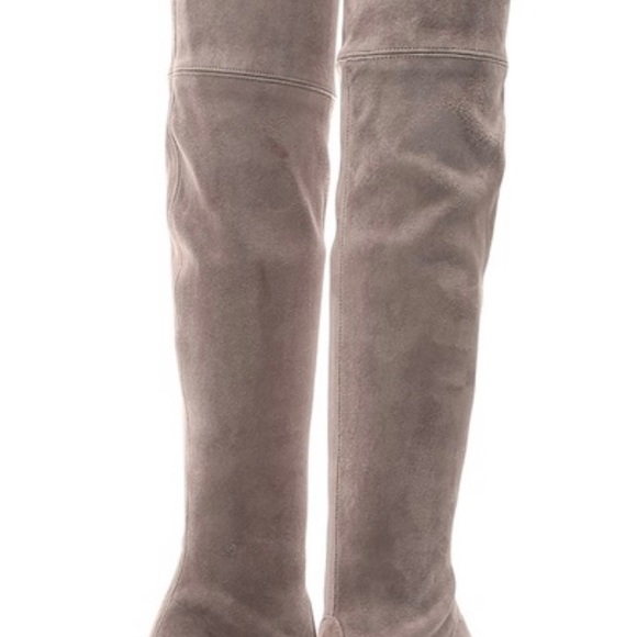 Stuart Weisman, Highland suede over knee boots - Picture 3 of 7